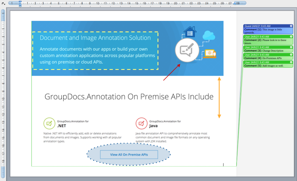 Přidejte poznámky do DOC DOCX pomocí GroupDocs API