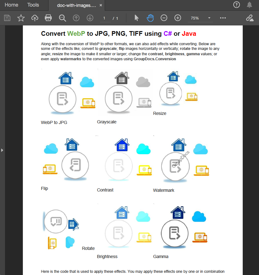 Dokument PDF pro extrahování obrázků