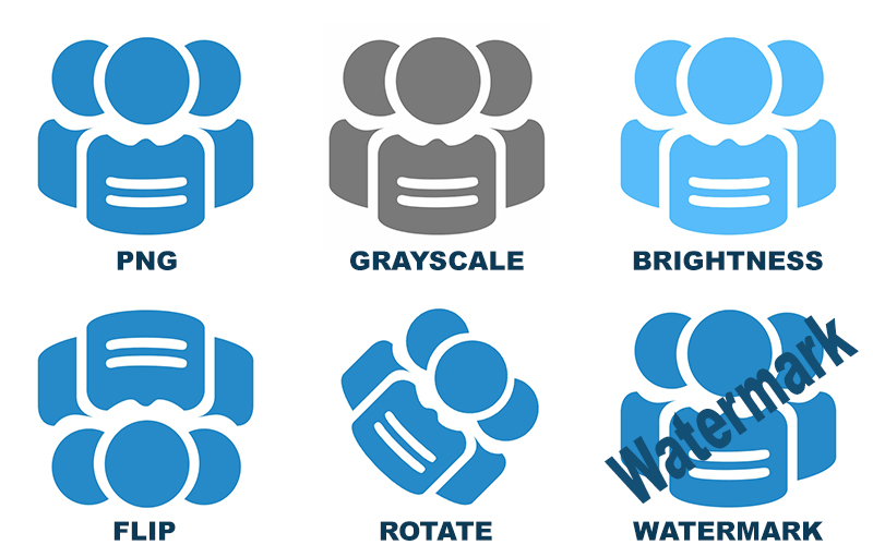 Konvertieren Sie SVG in PNG in Java (Graustufen, Drehen, Spiegeln, Hell, Wasserzeichen)