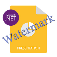 Wasserzeichen auf Präsentation in C# anwenden