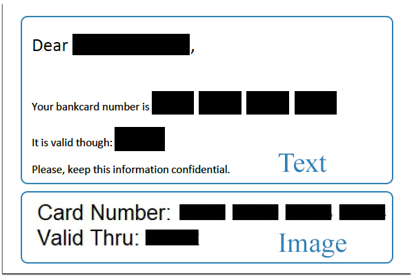 Masquer le texte du PDF et le texte de l'image numérisée