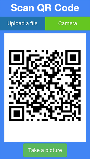 Pemindaian Kode QR menggunakan Kamera