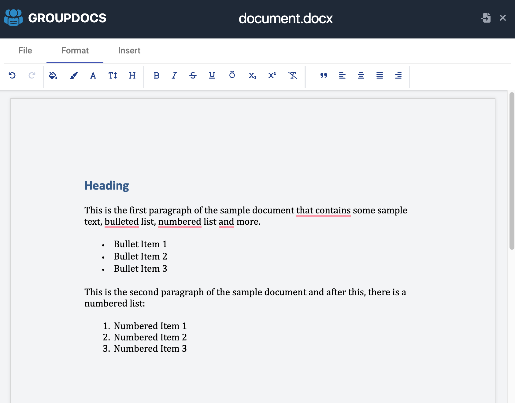 Modifica di documenti Word