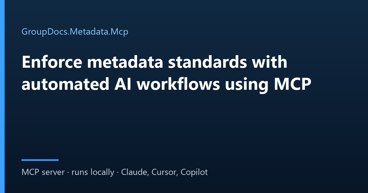Bulk edit document properties with an AI agent: an automated metadata standards workflow
