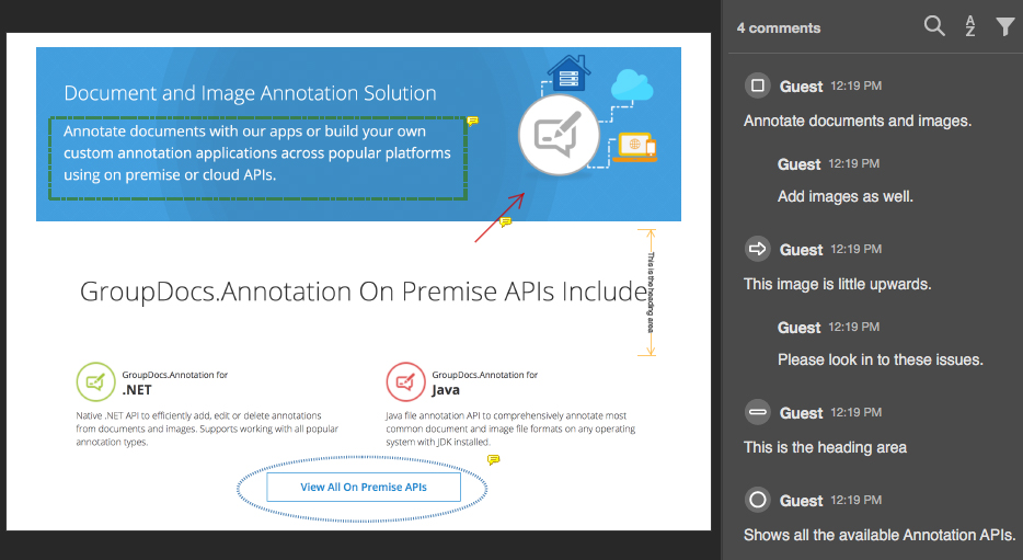 Annotaties toegevoegd aan PDF