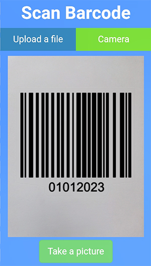 Barcode Scanning using Camera