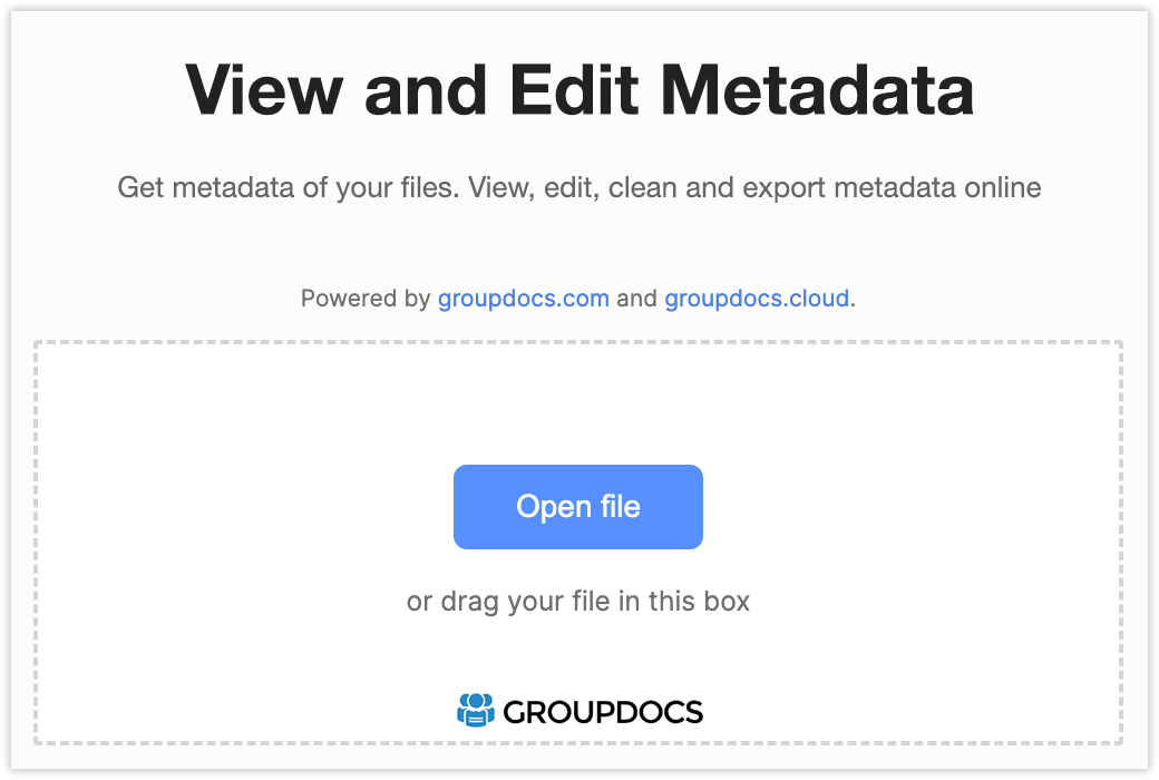 Editor de metadados EPUB on-line