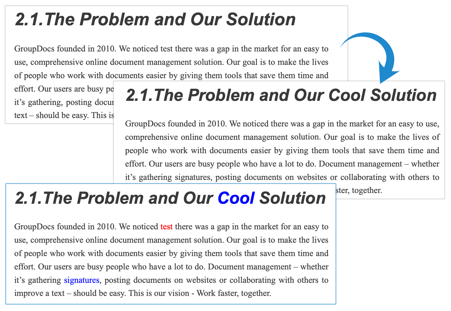 ผลการเปรียบเทียบ - การเปรียบเทียบไฟล์ PDF โดยใช้ Java