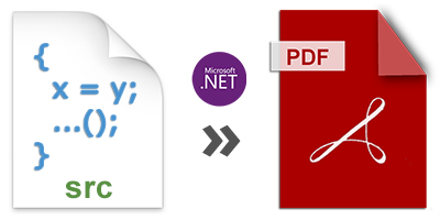 แปลงซอร์สโค้ดเป็น PDF โดยใช้ C#