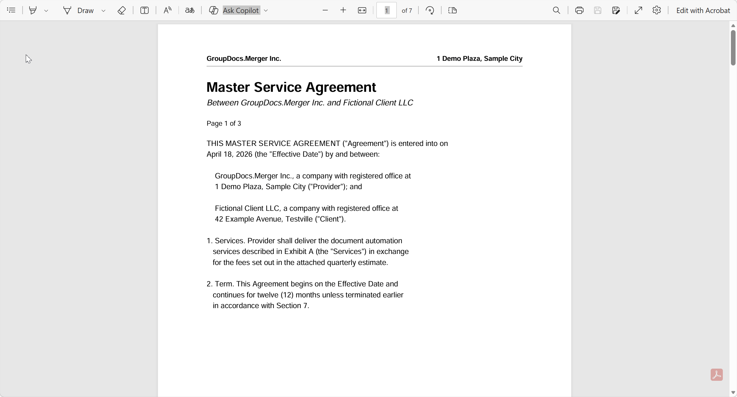 DOCX, XLSX ve PDF&rsquo;yi tek bir bağlayıcıda birleştirme — demo çalışması