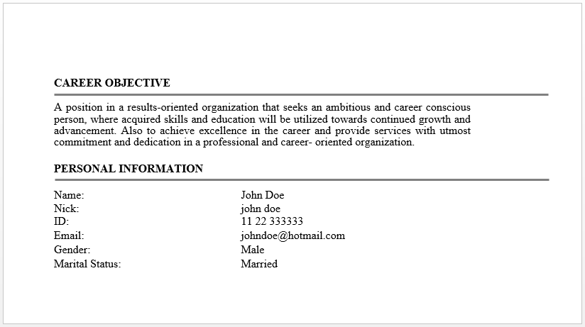 Metni yeniden düzenlemek için belge