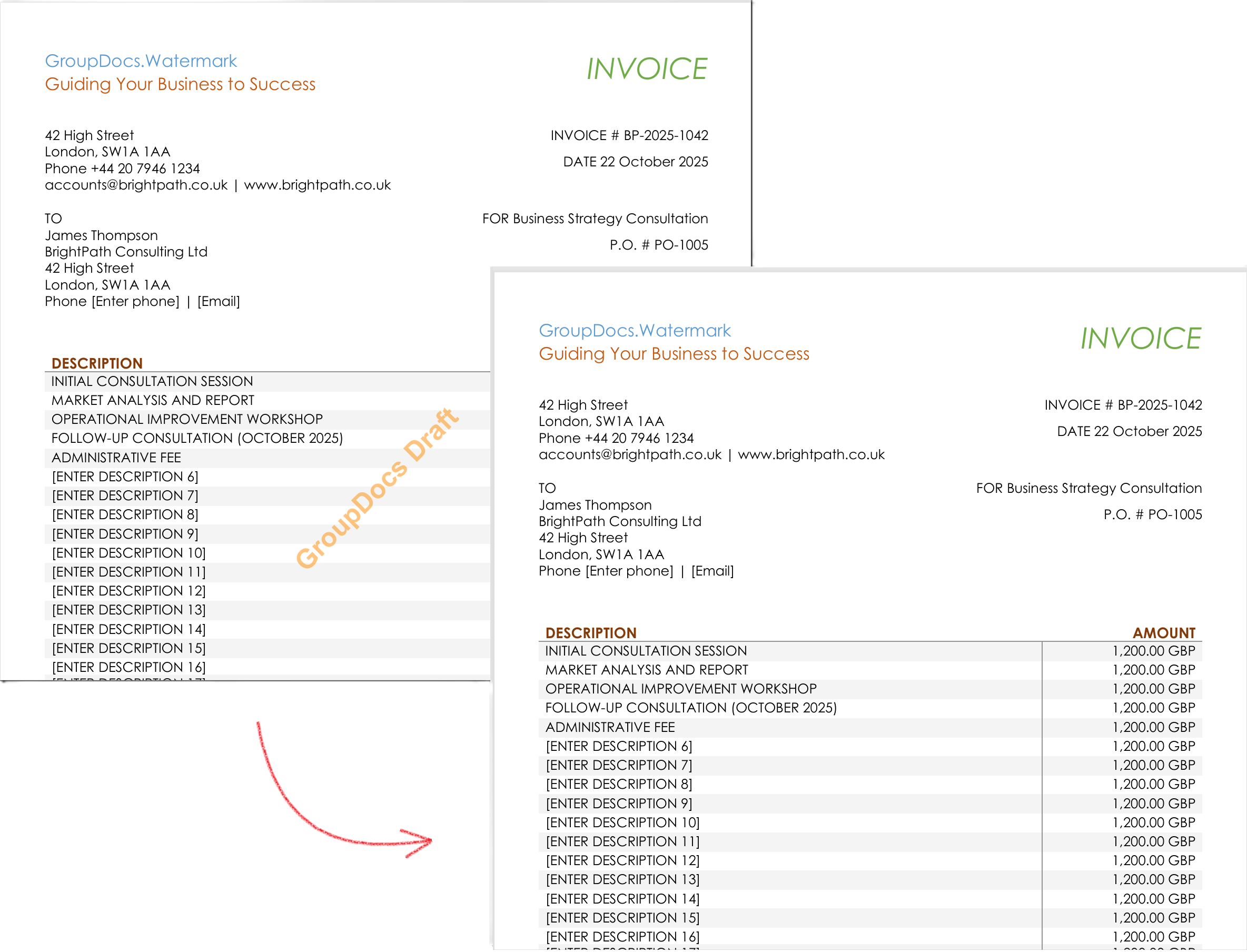 Hedefli kaldırma — yalnızca metin ve biçimlendirme kriterlerine uyan filigranlar silinir