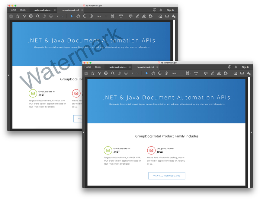 PDF dosyalarından Filigranları Programlı Olarak Kaldırın.